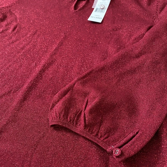 NWT Red sparkle sweater - Picture 3 of 3